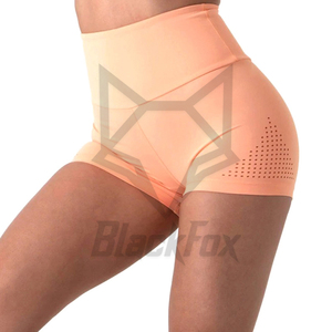 Femmes personnalisé taille haute Polyester survêtement Shorts de sport respirant athlétique entraînement Yoga motard butin cravate teinture teint en gros - Product Image 6