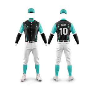 Por encargo 100% Poliéster Nueva llegada Béisbol y Softball Uniforme Transpirable Conjunto de ropa deportiva - Product Image 4