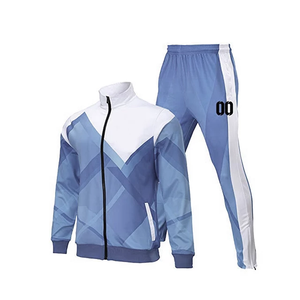 Ensemble de survêtement de sport de haute qualité, tissu léger et respirant, survêtement personnalisé OEM pour la salle de sport, la course à pied, les vêtements décontractés - Product Image 2