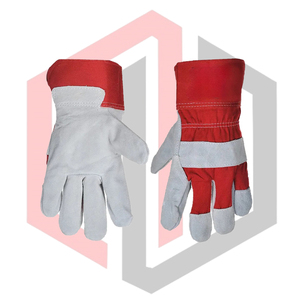 Chrome Rigger Combined Leather Palm <b>Gloves</b> Full Palm Tear Resistant Breathable Anti-static <b>Silicone</b>-free Powder-free <b>Gloves</b> - Product Image 5