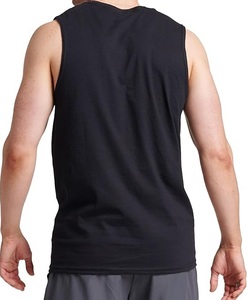 Chemises musclées sans manches pour hommes Séchage rapide 60% Coton-40% Polyester Débardeur Protection contre les odeurs Évacuation de l'humidité avec logo - Product Image 5