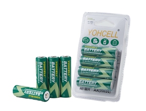 Yohcell 2500mAh AA NiMH LR6 No.5 pin có thể sạc lại cho đèn pin điện tử tiêu dùng & đồ chơi hàng ngày sử dụng - Product Image 2