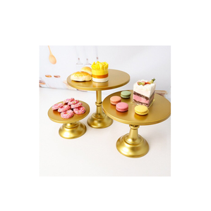 Laiton Simple Gâteau Stand De Mariage Dessert Fenêtre Présentoir Repas Froid Thé Pause Pâtisserie Stand avec vente - Product Image 2