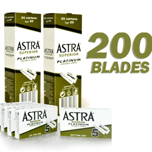 Cuchillas de afeitar de doble filo Astra Superior Platinum, 200 unidades, preferidas por los barberos - Product Image 1