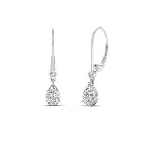 1 Carat Solitaire Pear Shape Lab Grown <b>Diamond</b> 14 k Gold <b>Earring</b> Eco Friendly <b>Man</b> Made <b>Diamond</b> Direct From Manufacturer - Product Image 5