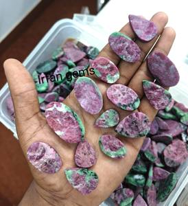 Top Grade 100% naturel Cabochon mélange forme pierre précieuse en vrac pour la fabrication de bijoux prix usine rubis Zoisite Druzy lot en vrac - Product Image 6