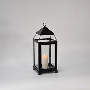 Lanterne en verre et métal doré miniature personnalisée pour porte-bougie, faite à la main, durable, décoration d'éclairage au sol pour la maison et l'extérieur - Product Image 5