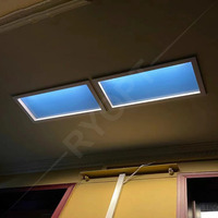 Éclairage Artificiel d'Intérieur Intelligent, Lumière de Plafond à Dimmable, Faux Coelux, Led, Panneau Lumineux Intelligent avec Ciel Bleu