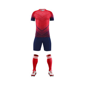 Diseño personalizado y logotipo de alta calidad uniformes de fútbol equipo club de fútbol 100% poliéster fútbol conjunto completo de hombres y mujeres uniforme de fútbol - Product Image 5