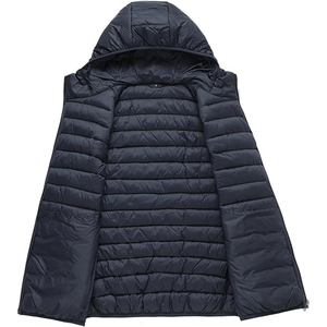 100% coton fait gilet veste vestes sur mesure manches moins doudounes - Product Image 6