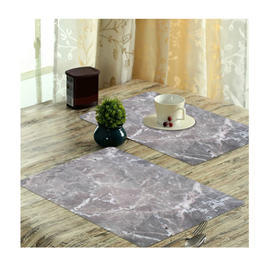 แผ่นรองจานเนื้อแข็งสุดหรูสำหรับบ้านโรงแรมร้านอาหารแผ่นรองบนโต๊ะแผ่นรองจานหนังเทียมแผ่นรองทานอาหารค่ำสินค้าขายดี - Product Image 4