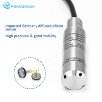 Sonde de niveau numérique hydraulique étanche IP68 Pokcenser pour réservoir d'eau/carburant, en acier inoxydable SUS304, précision 0,5 % F.S.