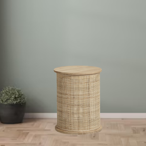 Wholesale Price Round Rattan Wicker Coffee Table Side Table Bed Side with <b>Solid</b> <b>Wood</b> Home Furniture Handmade From Indonesia - Product Image 5