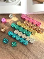 Dés en acrylique électroplaqué brillant à coins arrondis, thème Mahjong créatif, pour fournitures de bar, dés de bonne qualité