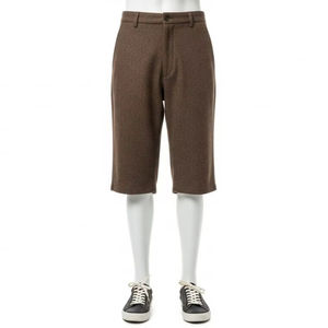 Shorts décontractés en mélange de laine, polyester et laine, doux, chauds, respirants, taille élastique, vêtements de mode pour l'extérieur, printemps et automne - Product Image 1