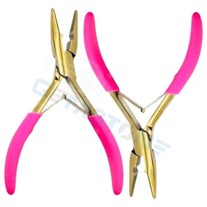 Pince de fermeture professionnelle pour extensions de cheveux |   Pince à sertir pour micro-anneaux |   Pince d'installation pour anneaux nano micro-perles en acier inoxydable - Product Image 4