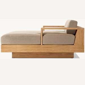 โซฟาออตโตมันไม้สัก สไตล์โมเดิร์น สำหรับใช้งานกลางแจ้ง เหมาะสำหรับใช้งานโดยบุคคลเดียว - Product Image 5