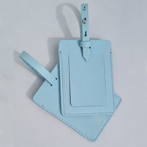 Étiquette de bagage en cuir véritable de qualité supérieure Accessoire de voyage classique pour hommes et femmes - Product Image 4