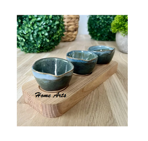 Service à fruits secs tendance en bois et marbre avec plateau, directement du fabricant en Inde - Product Image 1