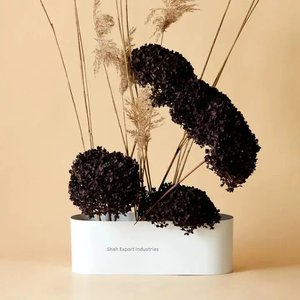 Florero de metal decorativo superventas, florero con forma de barco artesanal de color mostaza para decoración interior y exterior - Product Image 6
