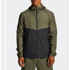 Unisex Solid Soft Shell Lightweight Windbreaker Custom Logo Hooded Jacket Pants Set <b>Waterproof</b> Mesh Lining Running Hiking - Product Image 1
