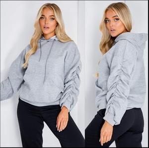 Nouvelle arrivée sweats à capuche pour femmes oversize épaule tombante poids lourd Polyester et coton sweats à capuche à manches longues femmes - Product Image 4