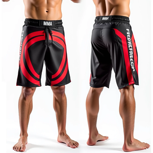 Pantalones cortos de lucha MMA personalizados para hombres sublimados No Gi BJJ Grappling Performance Wear Kimono Jiu Jitsu al por mayor con función elástica - Product Image 2