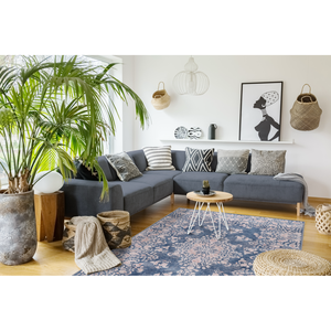 Ensemble de tapis de sol lavable à motif floral beige moderne Netline Home Depot R3 - Product Image 4