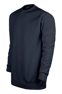 เสื้อสเวตเชิ้ตคอกลมผู้ชาย ผ้าโพลีเอสเตอร์ 5% ผ้าฝ้าย 95% 300 GSM สีกรมท่า - Product Image 2