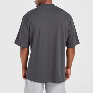 Camisetas de Hombre de Alta Calidad, 100% Algodón, Talla Grande, Estilo Holgado, Diseño a Cuadros, Secado Rápido, Transpirables, Impresión Digital, Logotipo Personalizado - Product Image 3