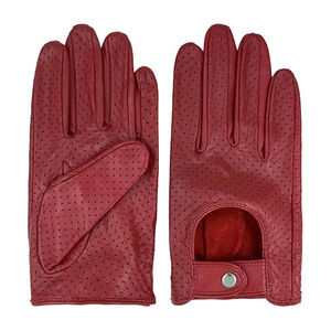 Guantes de Conducción de Cuero de Primera Calidad para Hombre, Invierno, Color Sólido, Ecológicos, Transpirables, con Pantalla Táctil, Cálidos para Exteriores - Product Image 1
