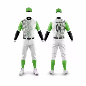 Uniforme de béisbol Material suave Transpirable Secado rápido Servicio OEM Precio al por mayor Diseño personalizado Tamaño Uniforme de béisbol ligero - Product Image 1