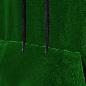 เสื้อสเวตเตอร์ผ้าคอตตอนผ้าขนแกะมีฮู้ดหนาแบบสวมหัวผ้ากำมะหยี่ทรงโอเวอร์ไซส์ออกแบบได้ตามที่ต้องการสีพื้น - Product Image 2