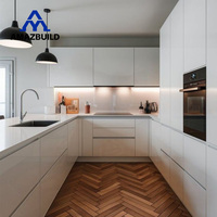 Meubles de cuisine AMAZBUILD de haute qualité, armoires sous-évier en bois MDF laqué, écologiques, ignifuges, pour villa