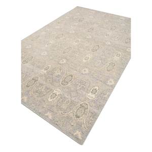 Erbe Hand Knotted Wool <b>Rugs</b> Grey Black <b>Boho</b> Style Medallion Abstract Rectangle for Home for Living Room Hallway-Model Skwl-589 - Product Image 2