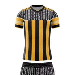 Alta calidad manga corta transpirable secado rápido Spandex/algodón gaélico uniforme último diseño personalizado Digital impreso liso Oozie - Product Image 6
