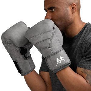 Guantes de boxeo con diseño y logotipo personalizado Guantes de boxeo de fabricación profesional Guantes de boxeo resistentes - Product Image 2