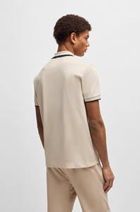 New Fashion High Quality Paddy Active Polo <b>Shirts</b> With Contrast Stripes 100% Cotton Golf & Casual Streetwear Men's Polo <b>Shirts</b> - Product Image 3