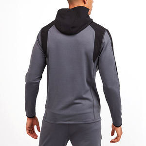 Sudaderas con capucha estampadas informales ecológicas para hombre al por mayor, chándales ligeros de manga larga para entrenamiento de invierno, conjuntos personalizados para correr - Product Image 3