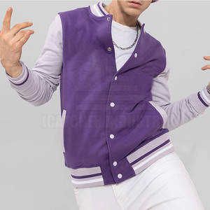 Mangas largas Último diseño Chaqueta de invierno de alta calidad Hombres Deportes Béisbol Lettermen Jacket - Product Image 4