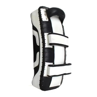 Protège-tibias de haute qualité, robuste, personnalisable, respirant et confortable pour Muay Thai, MMA, Karaté, en cuir PU et mousse EVA avec poignées