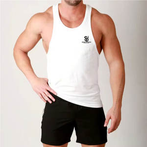 Factory Direct Stringer Tank Top For Gym And Fitness Men Workout Stringer Vest Quick Dry For <b>Sale</b> - Product Image 4