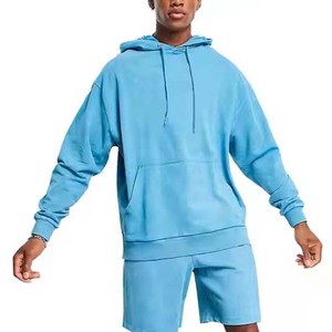 เสื้อฮู้ดสวมหัวโอเวอร์ไซส์สำหรับผู้ชายมีลายพิมพ์โลโก้แบบกำหนดเอง - Product Image 6