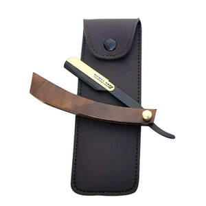 Meilleur rasoir droit pour homme de qualité supérieure avec manche en bois, design classique pour un rasage parfait, rasoirs à verrouillage oscillant pour barbier - Product Image 1