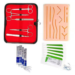 El Kit de práctica de sutura para estudiantes de medicina incluye almohadilla de sutura de hilo de aguja de acero y herramientas para instrumentos médicos quirúrgicos de enfermería - Product Image 4
