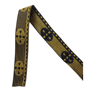 Jacquard Vintage bordado tela étnica tejida cinta de poliéster para bolsa de ropa - Product Image 5