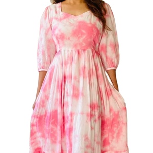 chinese dress ladies Long Maxi Dress for Women Floral Printed Indian Handblcok Printed Cotton  Dress M to XXL Nightwear Dresses (B. Pink, L) at Amazon Women's Clothing  store