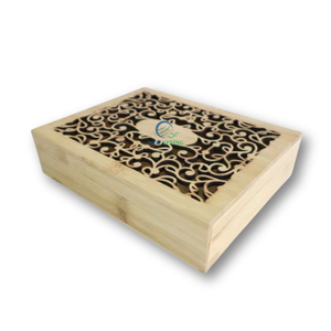 Caja de almacenamiento de madera ecológica hecha a mano de estilo Retro de lujo con diseño personalizable para arte artesanal decoración del hogar regalos de Acción de Gracias - Product Image 5