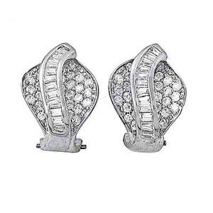 Luxury Princess Cut Diamond Stud <b>Earrings</b> Women 18K Gold Plated Rose <b>White</b> Yellow Gold Shapes Gift Jewelry IGI Certificate - Product Image 3