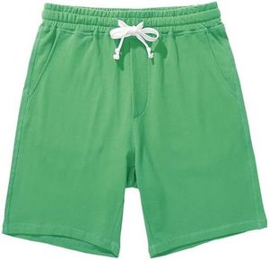 Short de sport décontracté en coton de 8 pouces avec logo brodé personnalisé OEM pour hommes Short d'hiver anti-rides de 8 pouces Expédition DDP - Product Image 2